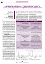Оценка эффективности консервативного лечения больных хроническим генерализованным пародонтитом