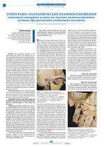 Топографо-анатомические взаимоотношения связочного аппарата и капсулы височно-нижнечелюстного сустава при различных состояниях окклюзии