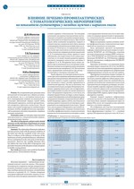 Влияние лечебно-профилактических стоматологических мероприятий на показатели густометрии у молодых мужчин с кариесом эмали