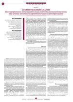 Сравнительный анализ биоэлектрических потенциалов мышц у детей с аномалией окклюзии при лечении несъёмными ортодонтическими конструкциями